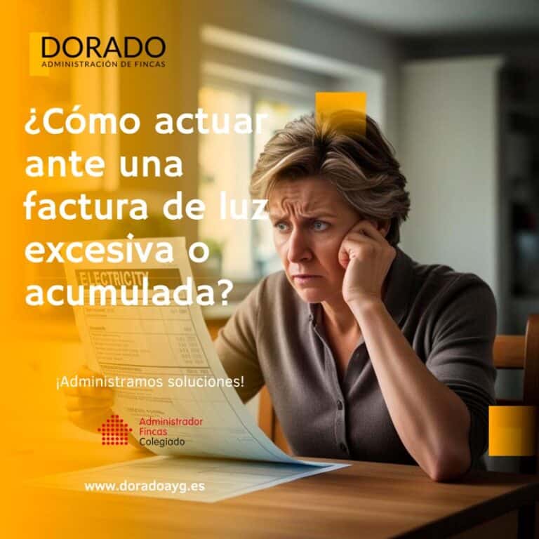 como actuar ante una factura de luz excesiva o acumulada Dorado AyG